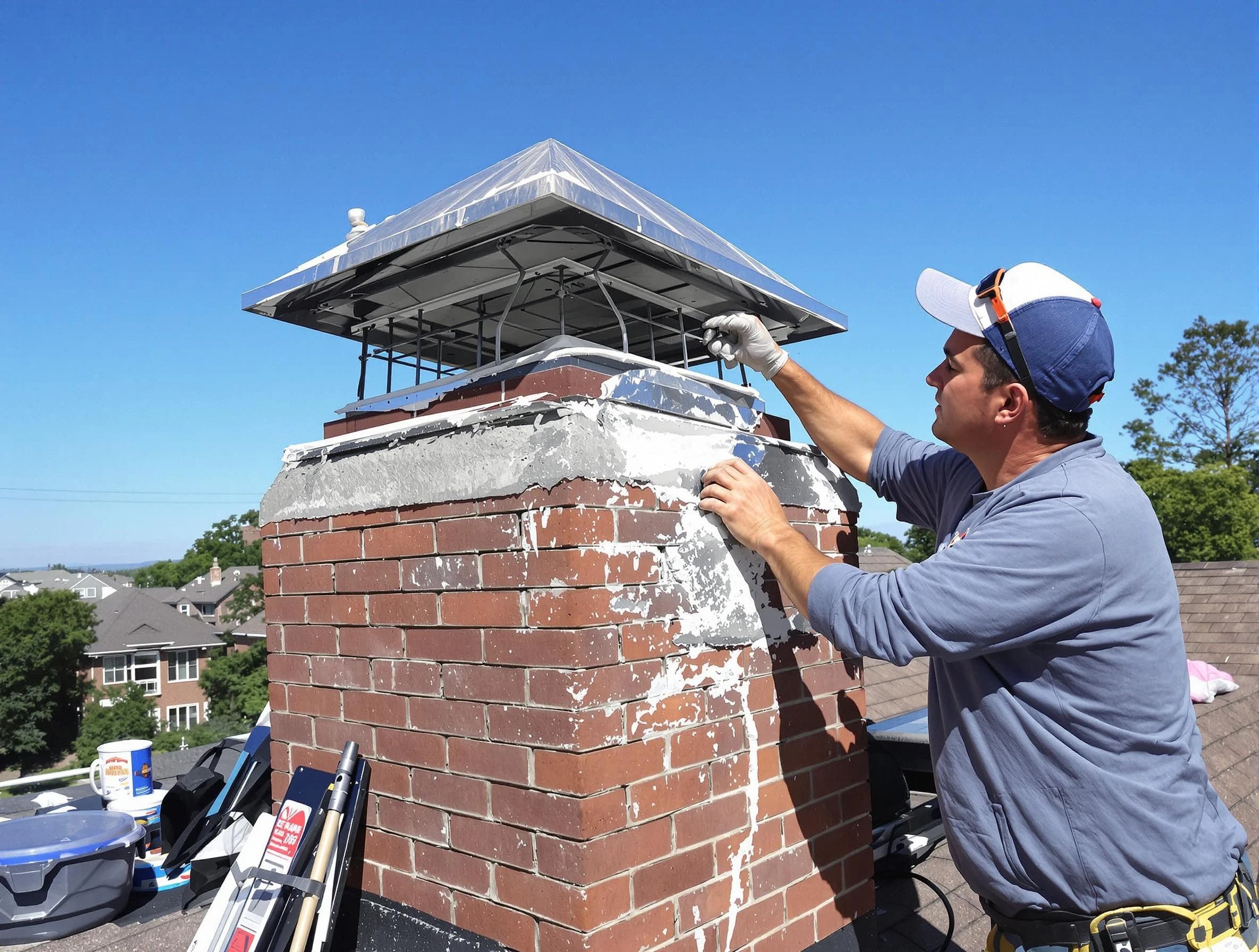 Chimney Crown Services service in Innsbrook, VA